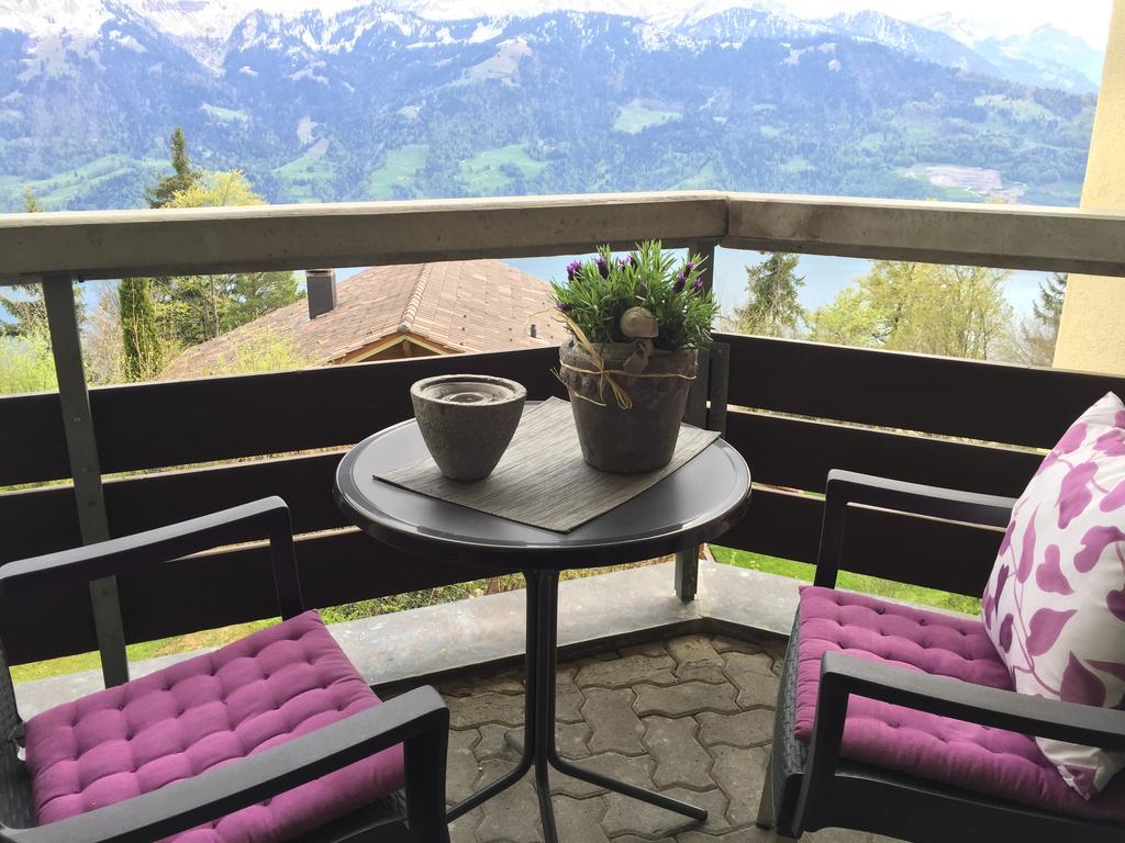 Apartments Seeblick Mit Anbindung An Ein 4-Sterne-Hotel Beatenberg Luaran gambar